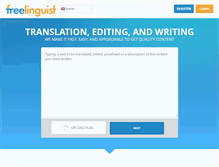 Tablet Screenshot of freelinguist.com